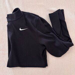 Nike Black 1/4 zip Long Sleeve Pullover